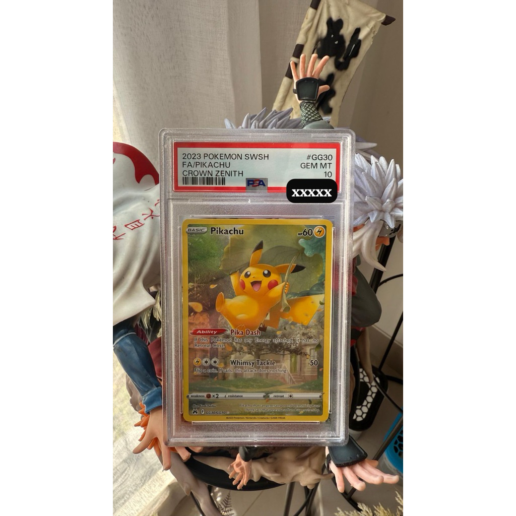 PIKACHU Payung Daun English PSA 10 - Crown Zenith #GG30 2023