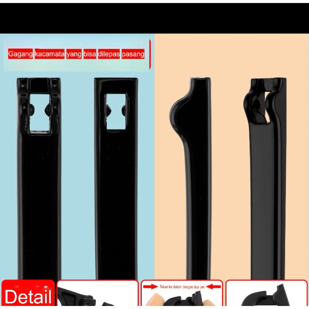 Tangkai Batang Gagang Kacamata Plastik Engsel PP 1