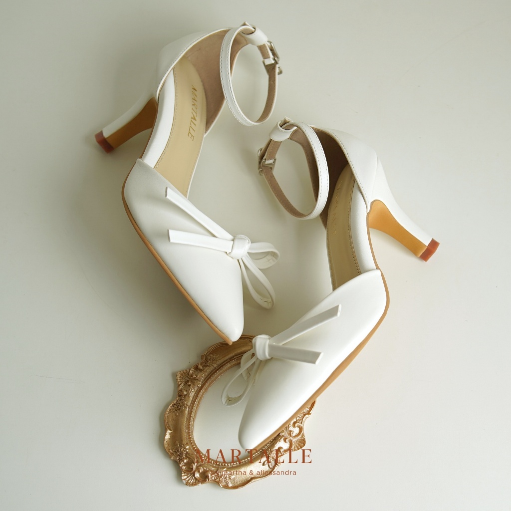 Martalle - Verene | Sepatu Heels Wanita 5 & 7 CM Stiletto Blockheels | Sepatu Pengantin | Wedding Sh