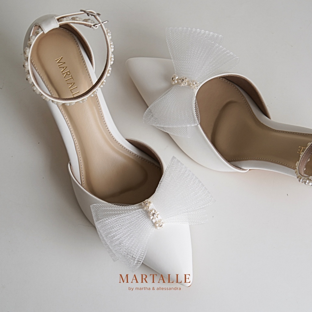 Martalle - Vayla | Sepatu Heels Wanita 5 & 7 CM Stiletto Blockheels | Sepatu Pengantin | Wedding Sho
