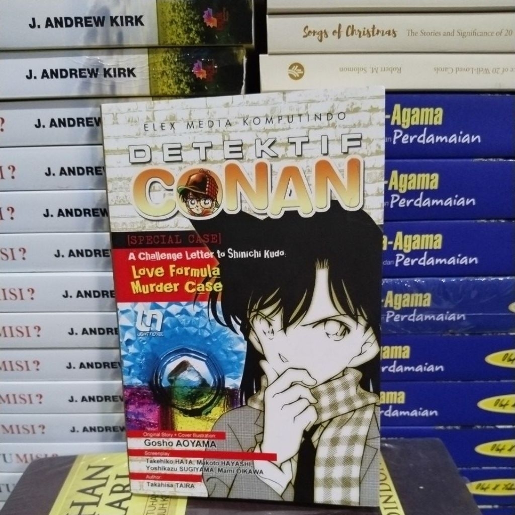 Novel Original Detektif Conan A Challenge Letter to Shinichi Kudo: Love Formula Murder Case