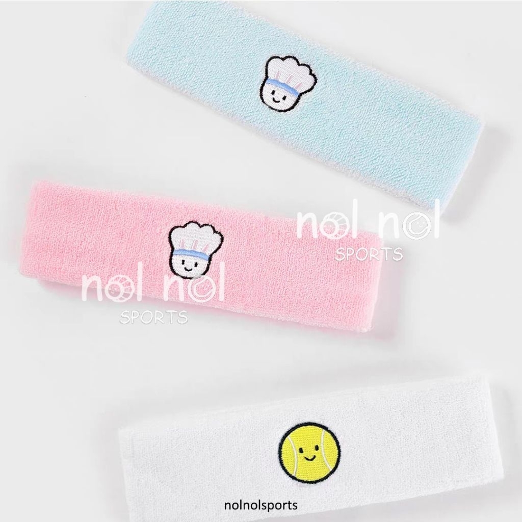 NNS headband tennis tenis padel badminton head band ikat kepala handuk olahraga lucu