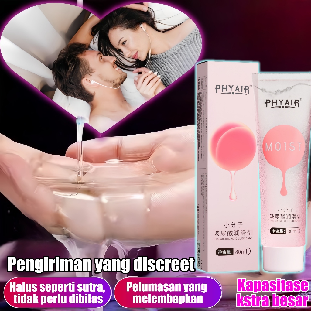 Lubricant premium Gel Pelumas Pria Wanita Water Soluble Asam Hialuronat Lubricant Water Based