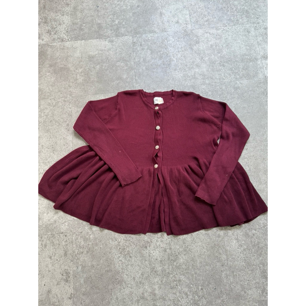 (preloved) cardigan bwbyaz maroon