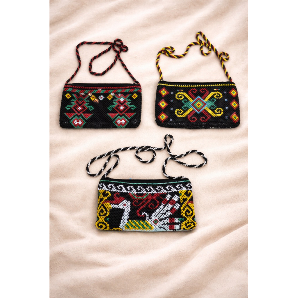 Manika Kaltim - Sling Bag / Tas Selempang Manik Dayak Kalimantan Size M