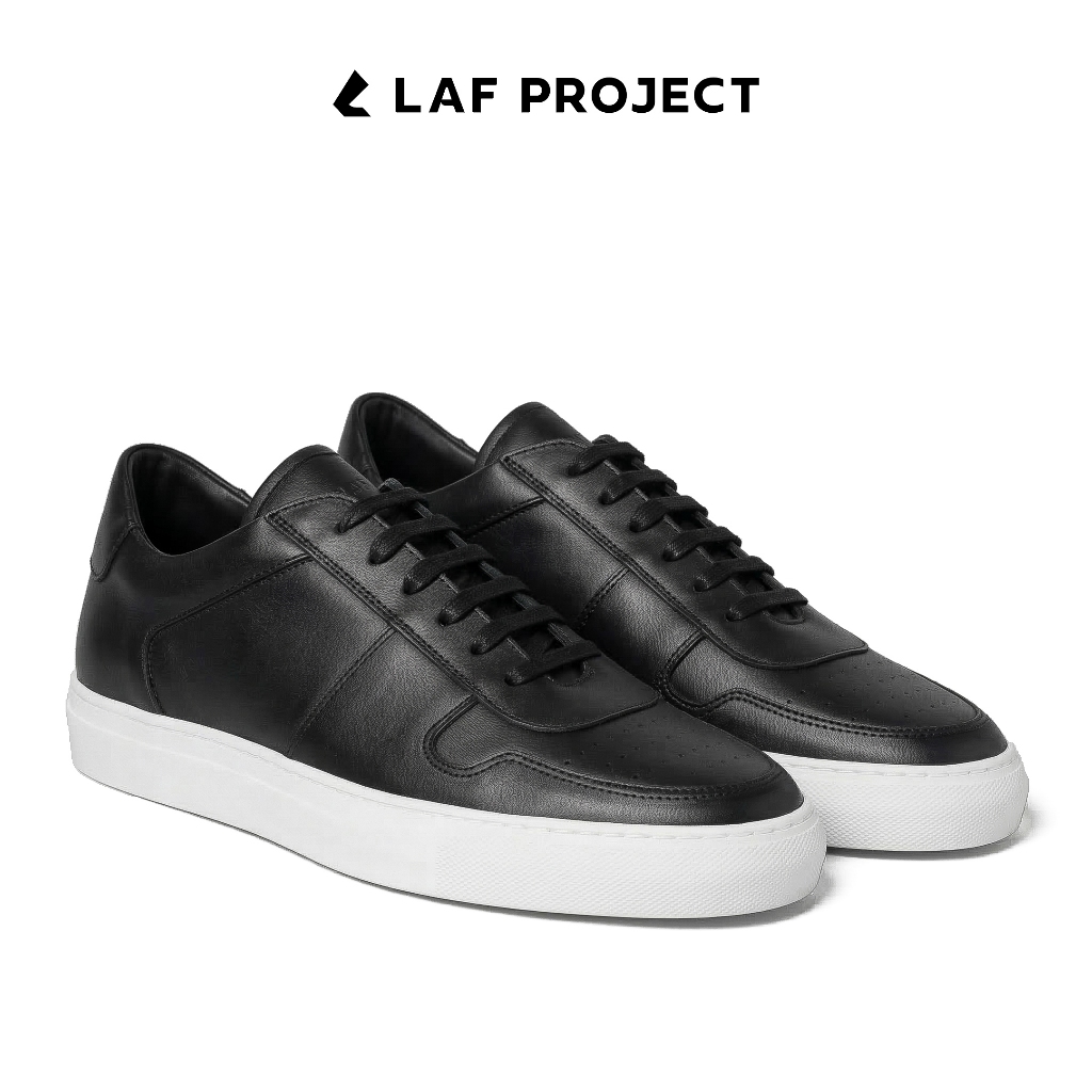 Sepatu Pria Sneakers Hitam Putih Casual Polos Air Adams LAF Project
