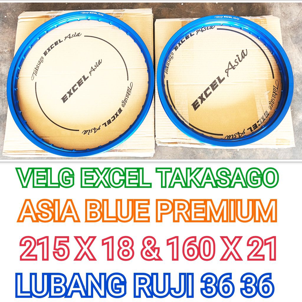 Velg TRAIL EXCEL TAKASAGO ASIA BLUE Ring 18 21