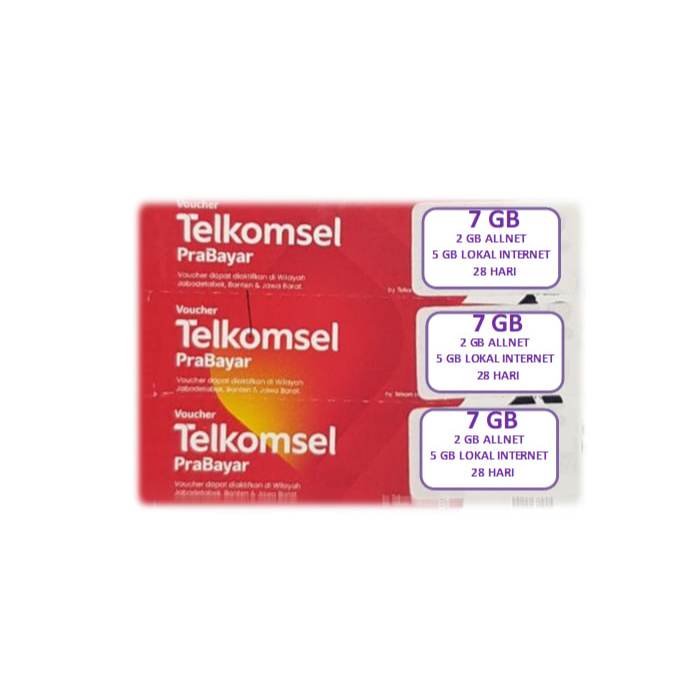 Voucher Telkomsel 7 GB 28 Hari