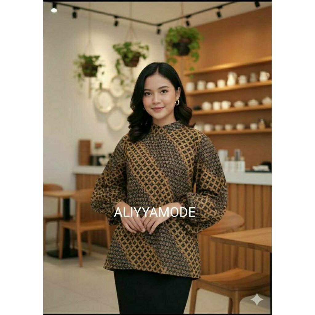 Blus Paris Batik Solo Blus Batik Wanita