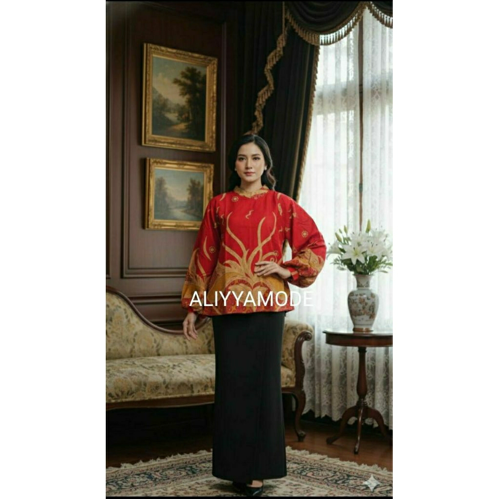 Blus Paris Batik Solo Blus Batik Wanita