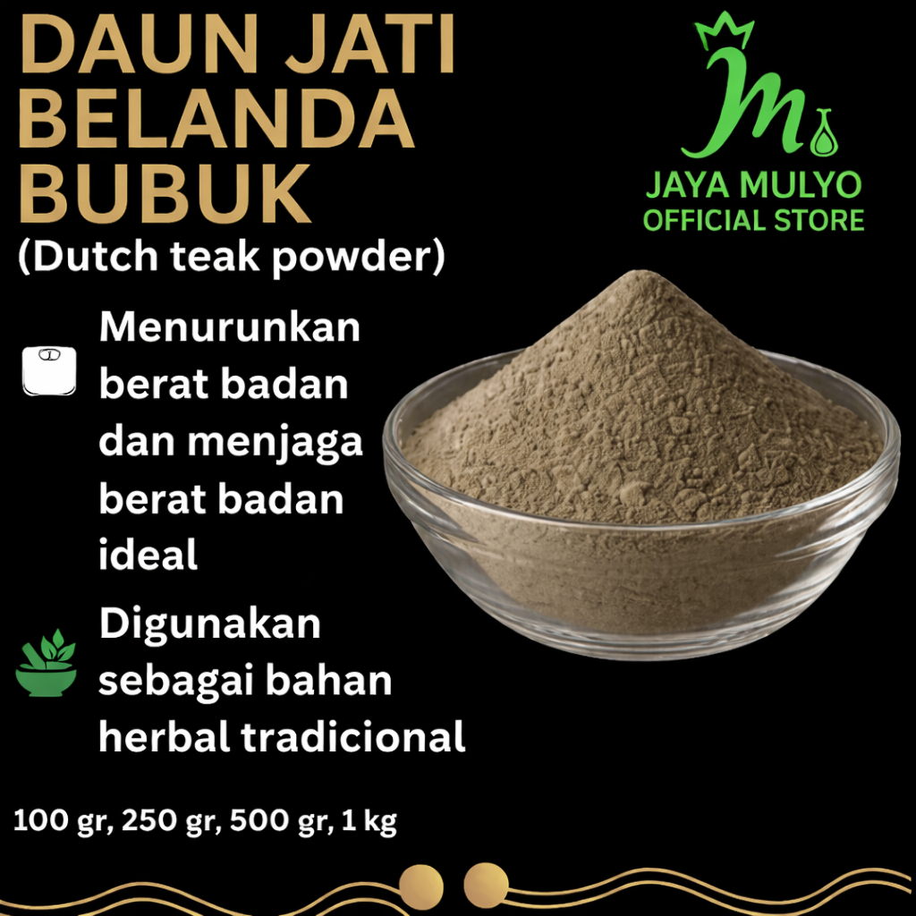 Daun Jati Belanda Bubuk 500 gr / Serbuk Jati Belanda