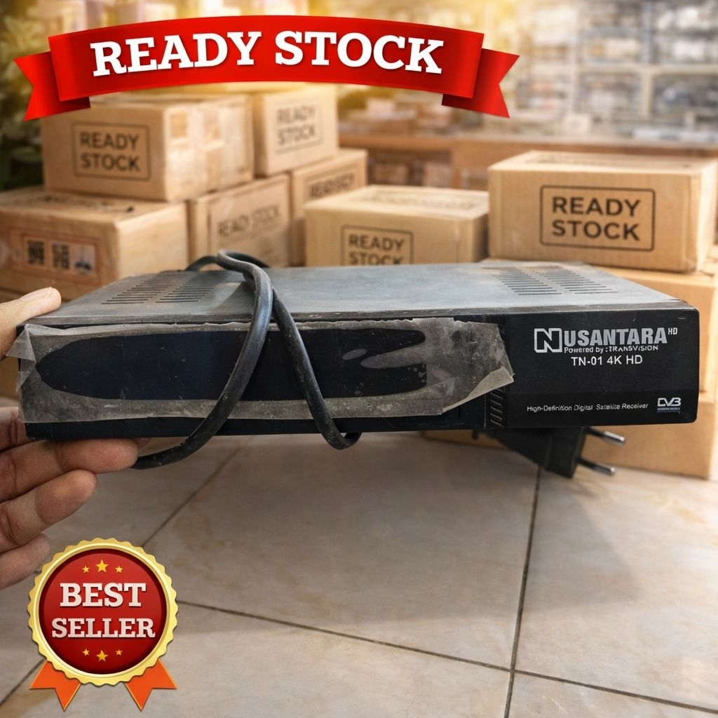 RECEIVER TRANSVISION NUSANTARA HD 4K BEKAS