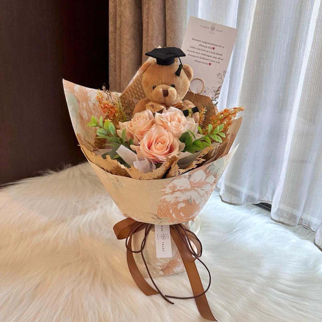 [Hello.Missflorist] - BUKET BONEKA WISUDA / BUKET SEMPRO / BUCKET WISUDA ULANG TAHUN HADIAH UNTUK CE