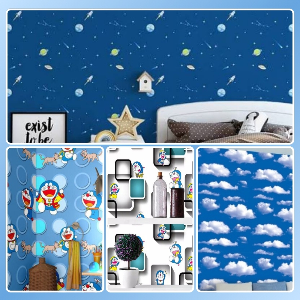 Wallpaper Dinding Doraemon Stiker Dinding Anak Doraemon Walpaper Dinding Doraemon Wallpaper Doraemon