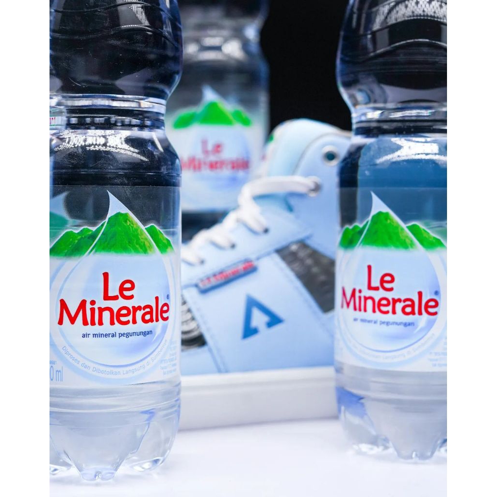 Aerostreet X Le Minerale 37-44 Putih Biru Muda Pastel - Sepatu Sneakers Casual