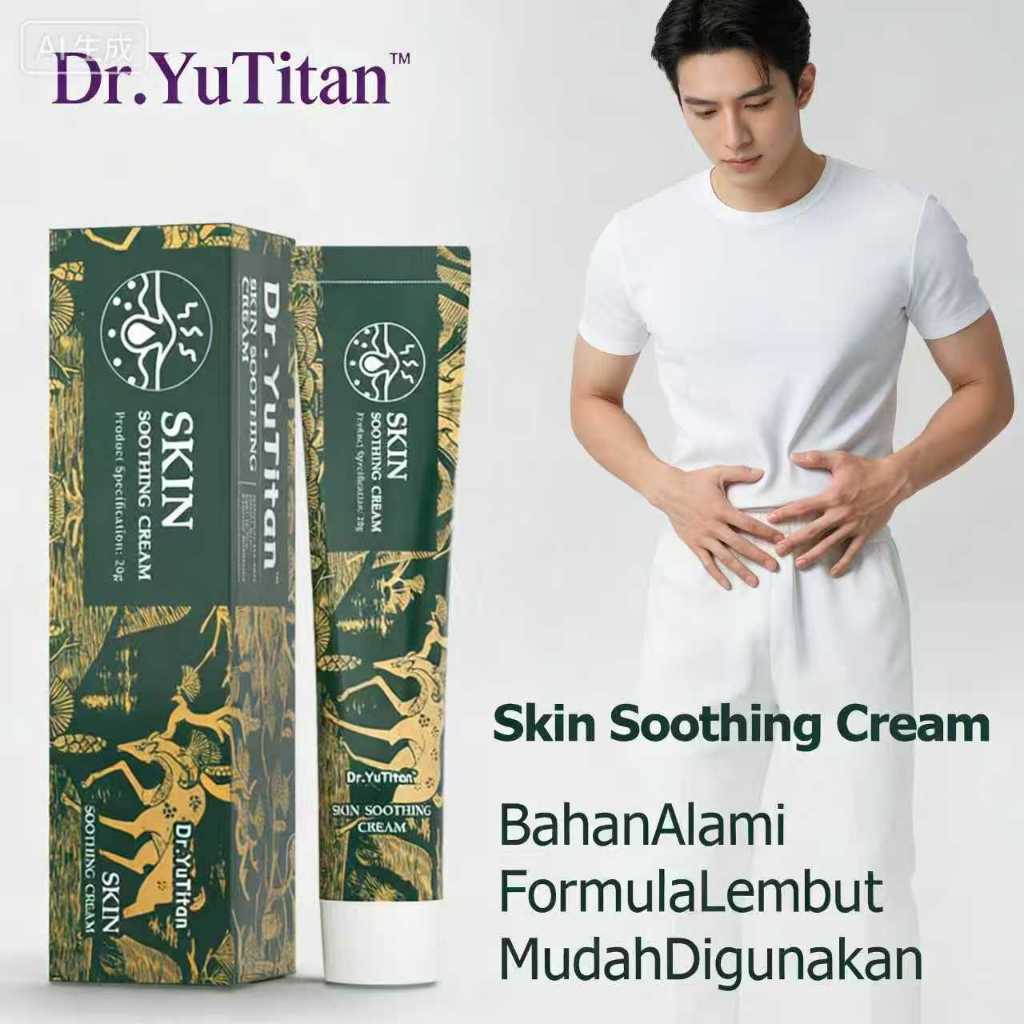 Dr. YuTitan Skin Soothing Cream 20g Bahan Alami Formula Lembut Mudah Digunakan