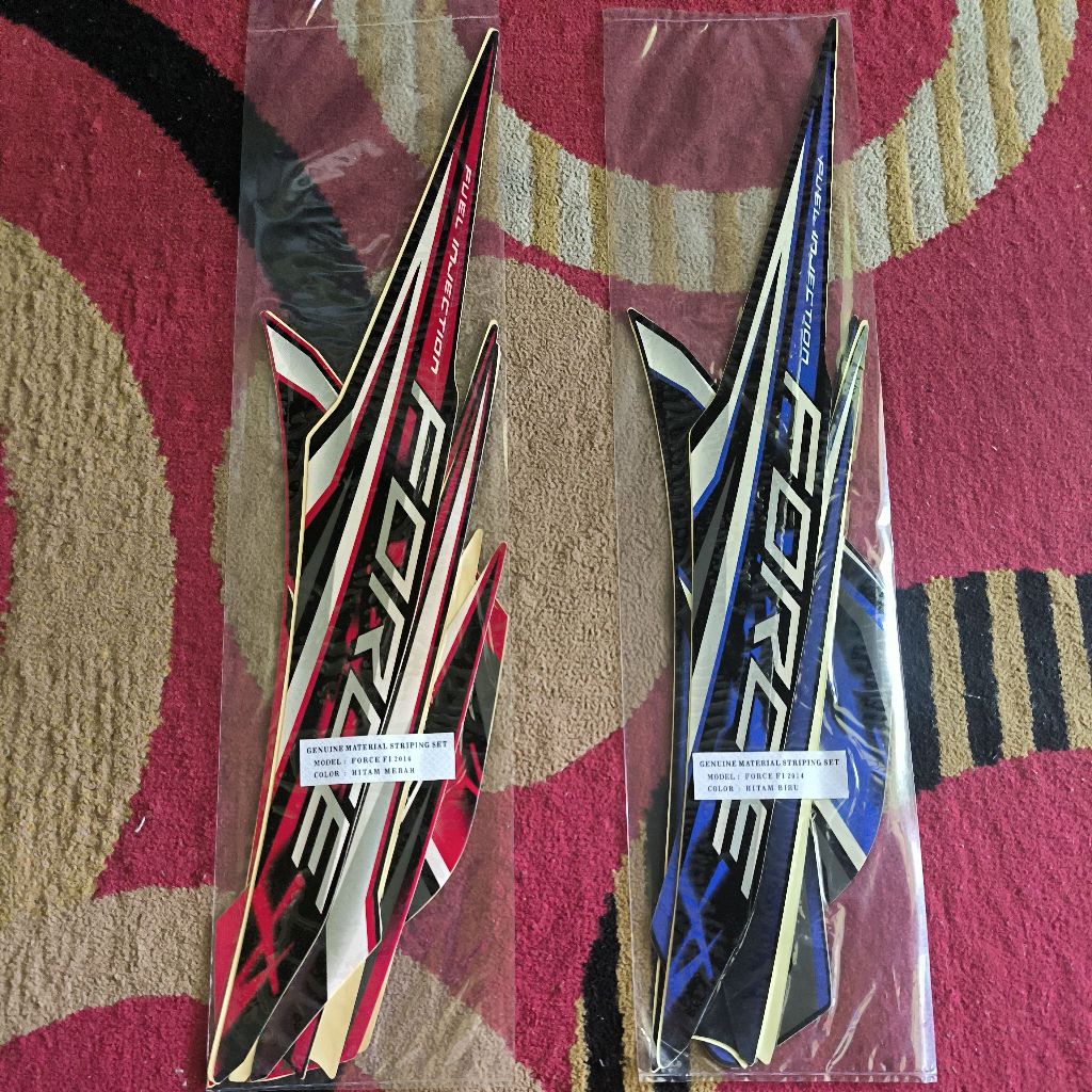 Striping/Lis Body Yamaha Force FI 2014 – Stiker Body Force FI 1 Set Lengkap