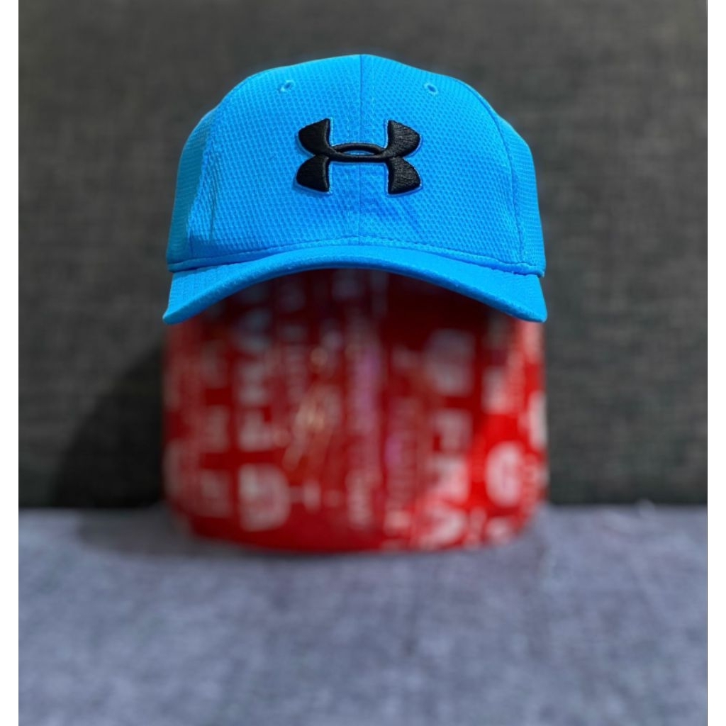 Topi Under Armour Blitzing Youth S/M Blue Classic Fit Original Second