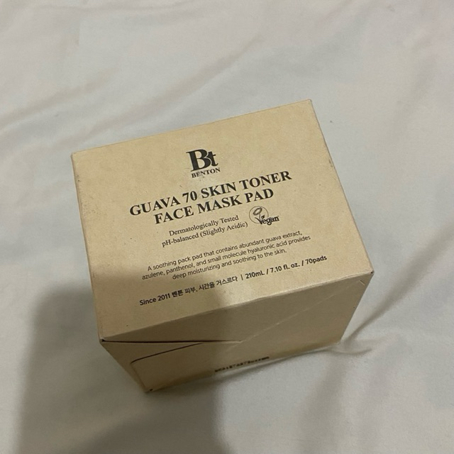 benton guava 70 skin toner face mask pad