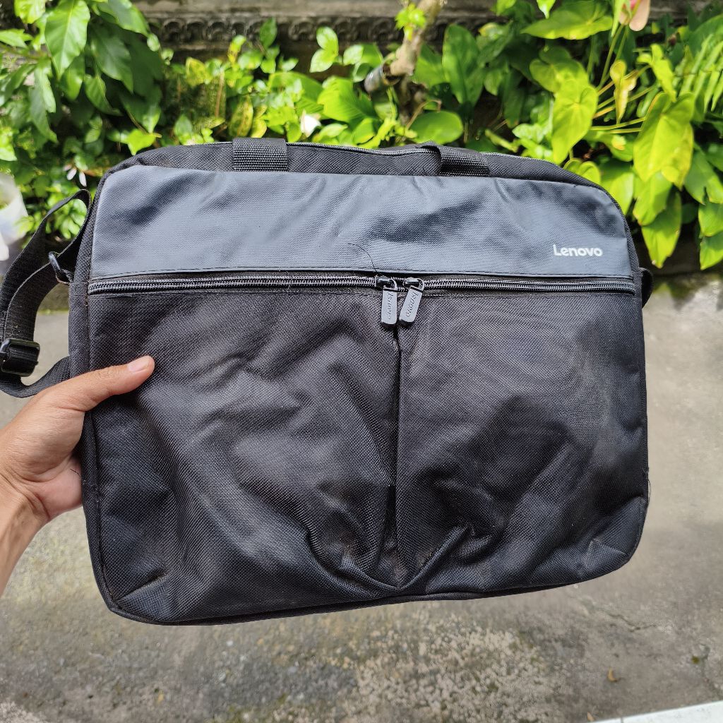 BEKAS - TAS LAPTOP LENOVO TAS SLEMPANG LENOVO LAPTOP IDEAPED MULUS 99,9%