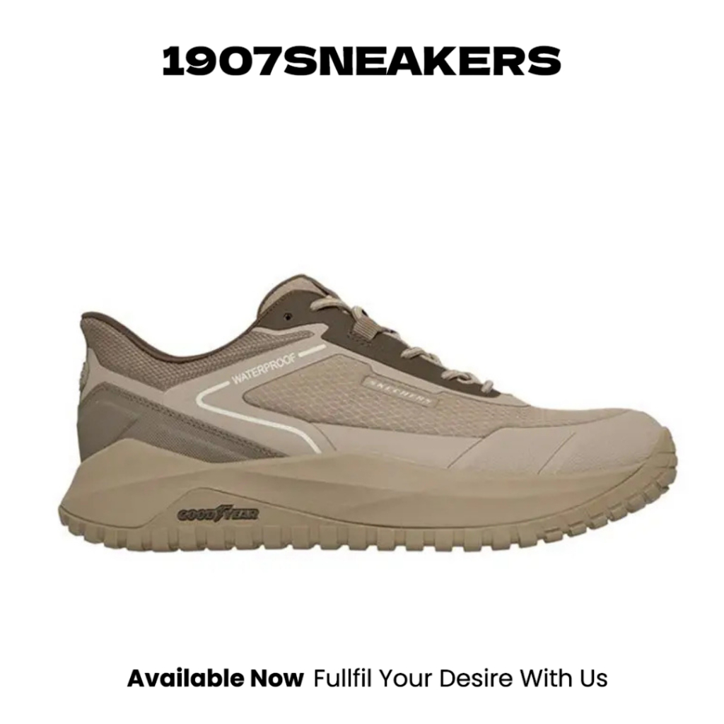 Sepatu Training Pria Skechers Slip-Ins Badger - Khaki SKE211367KHK