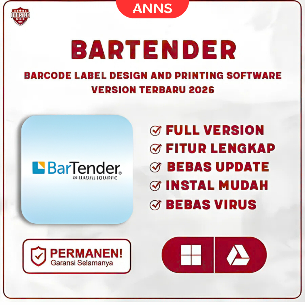 Bartender Enterprise Automation 2026 Full Version Original Lifetime | Software Pembuat Barcode Dan C