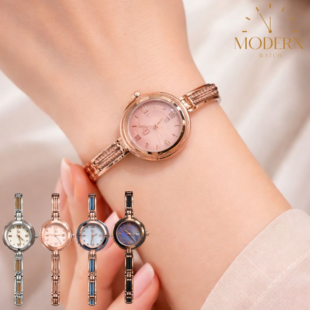 Jam Tangan Wanita Anti Air GC Terbaru Kekinian Elegan Analog Tanggal Stainless Steel Jam Cewek