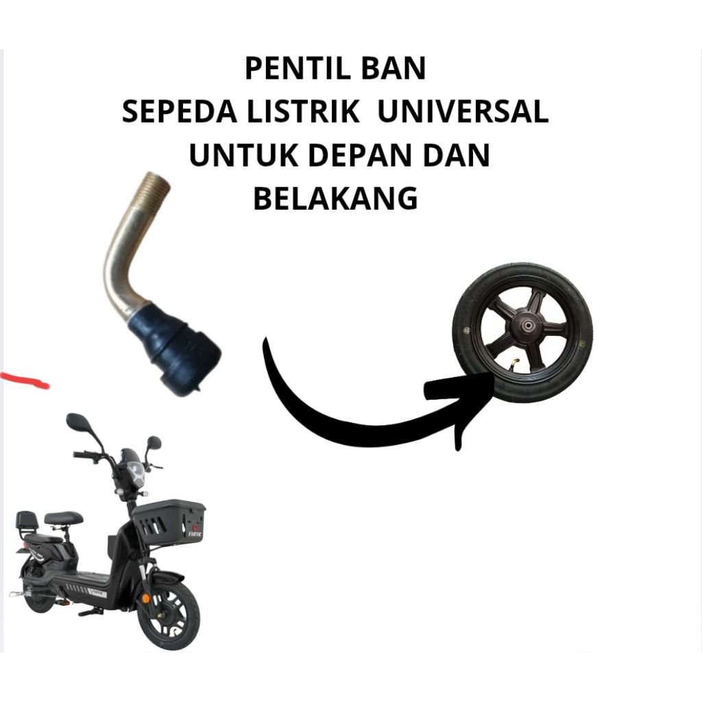 PENTIL BAN TUBELESS BENGKOK SEPEDA LISTRIK