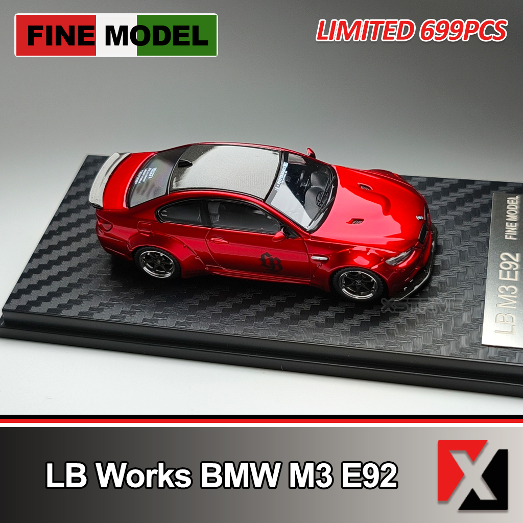 Fine Model 1:64 LB Works BMW M3 E92 Metallic Red