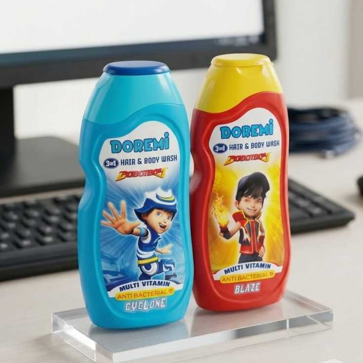 DOREMI HAIR & BODY WASH MULTI VITAMIN ANTI BACTERIAL 100% ORIGINAL