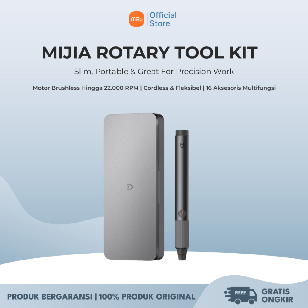 Xiaomi Mijia Mini Bor Ukir Cordless 16in1 Rotary Tool Grinder Poles Multifungsi DIY Original