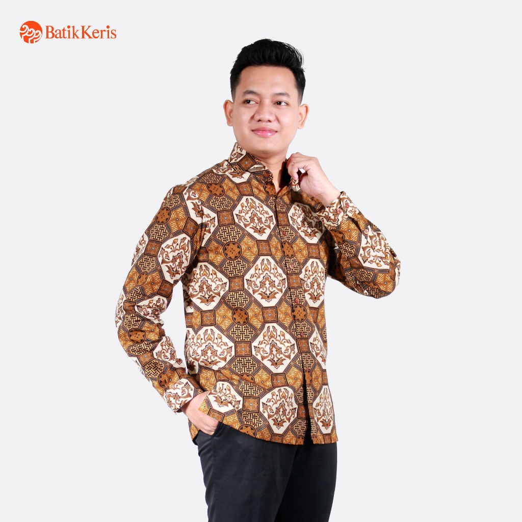 Batik Keris Kemeja Batik Slimfit Lengan Panjang Keris Gajahsora