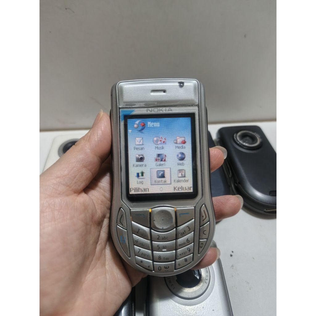 NOKIA 6630 ORIGINAL NORMAL SIAP PAKAI HANDPHONE NOKIA SECOND JADUL UNIK LANGKA