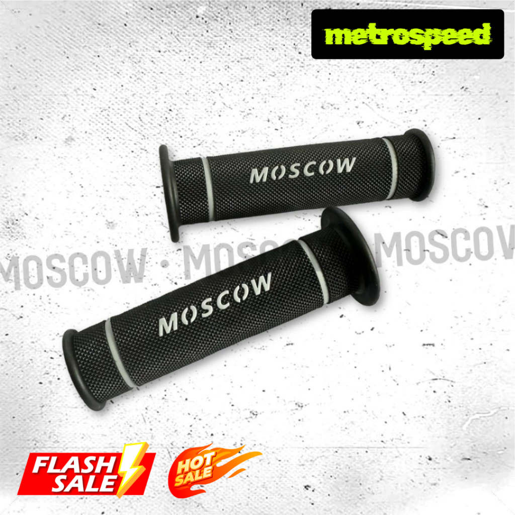 PROMO Paket Handgrip Motor Moscow + Jalu Stang Chrome Universal Untuk Semua Motor Handgrip Motor Ori