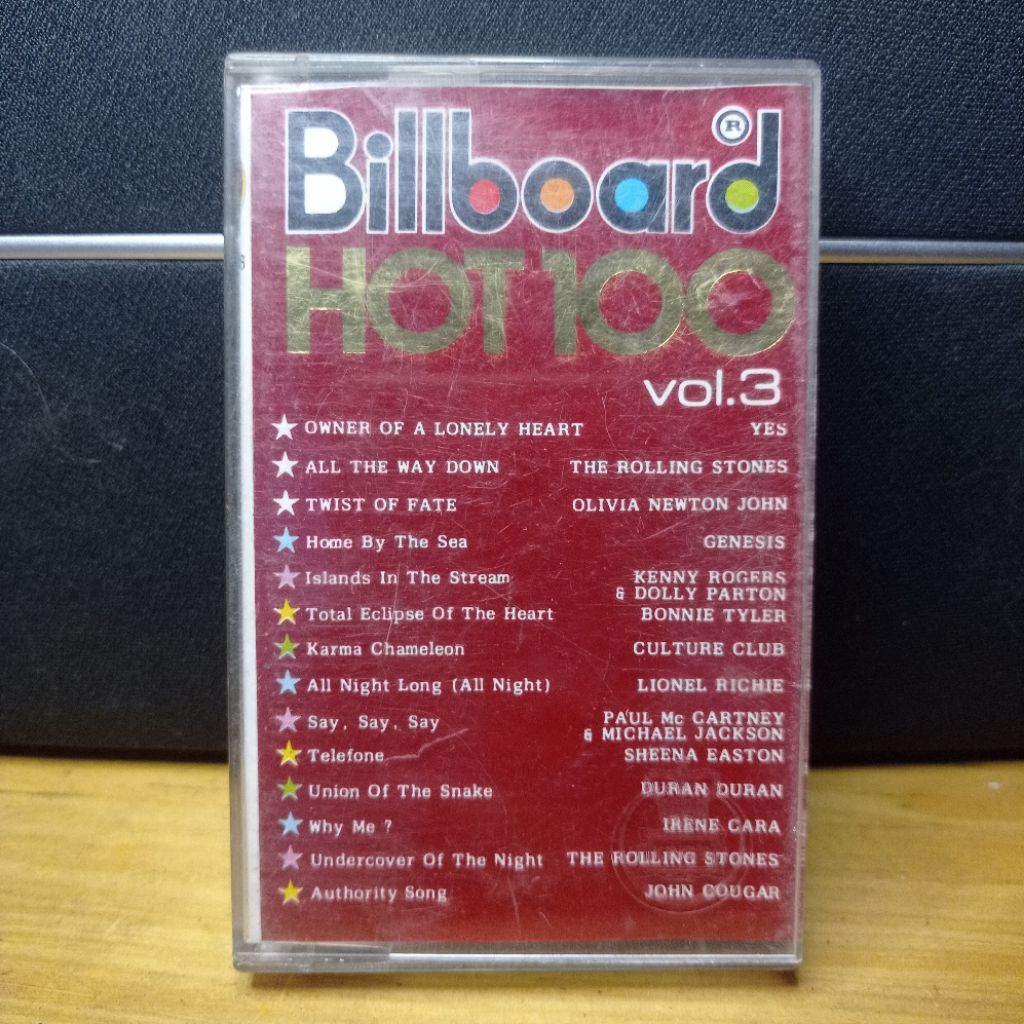 kaset lagu kompilasi Billboard Hot 100 vol 3 bekas