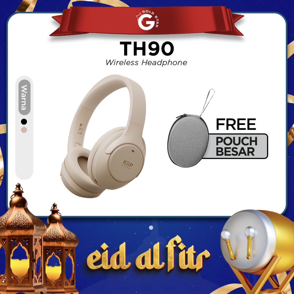 KiiP Wireless TH90 ANC Wireless Over-Ear Headphone Spatial Audio