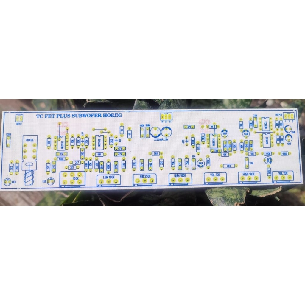 pcb audio prosesor sub/tc fet subwoofer