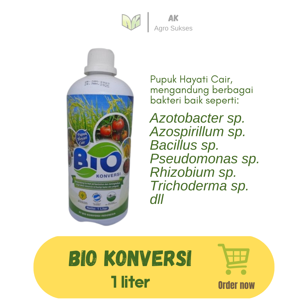 Bio Konversi 1 Liter, Pupuk Hayati Cair untuk Berbagai Jenis Tanaman