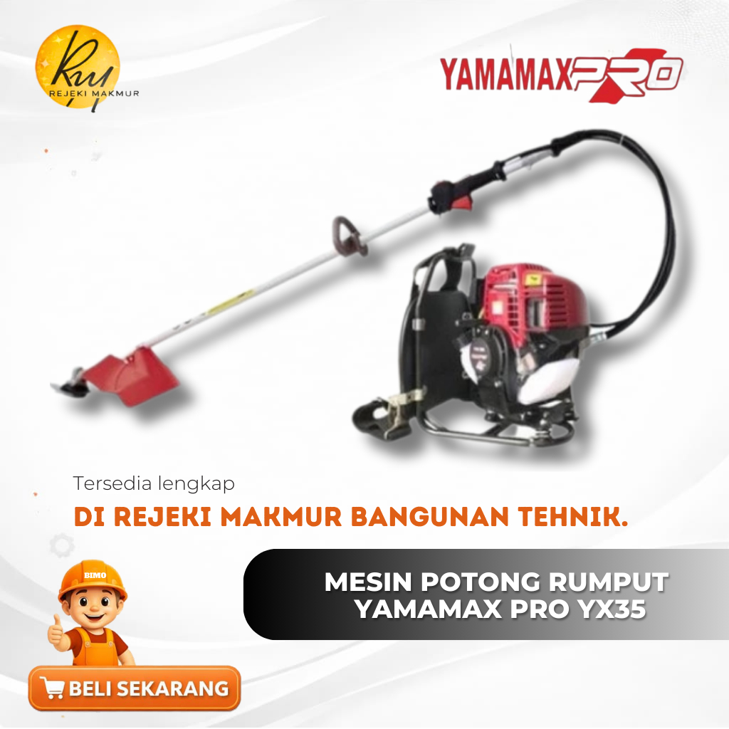 Mesin Potong Rumput YX35 YAMAMAX PRO 4TAK Brush Cutter 4 TAK Yamamax Pro YX 35