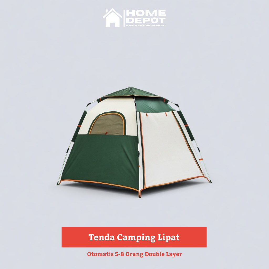 Tenda Camping Lipat Otomatis 5-8 Orang Double Layer