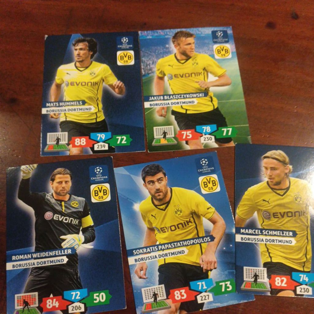 kartu bola panini xl adrenalyn ucl 2013/2014 Borrusia Dortmund base card