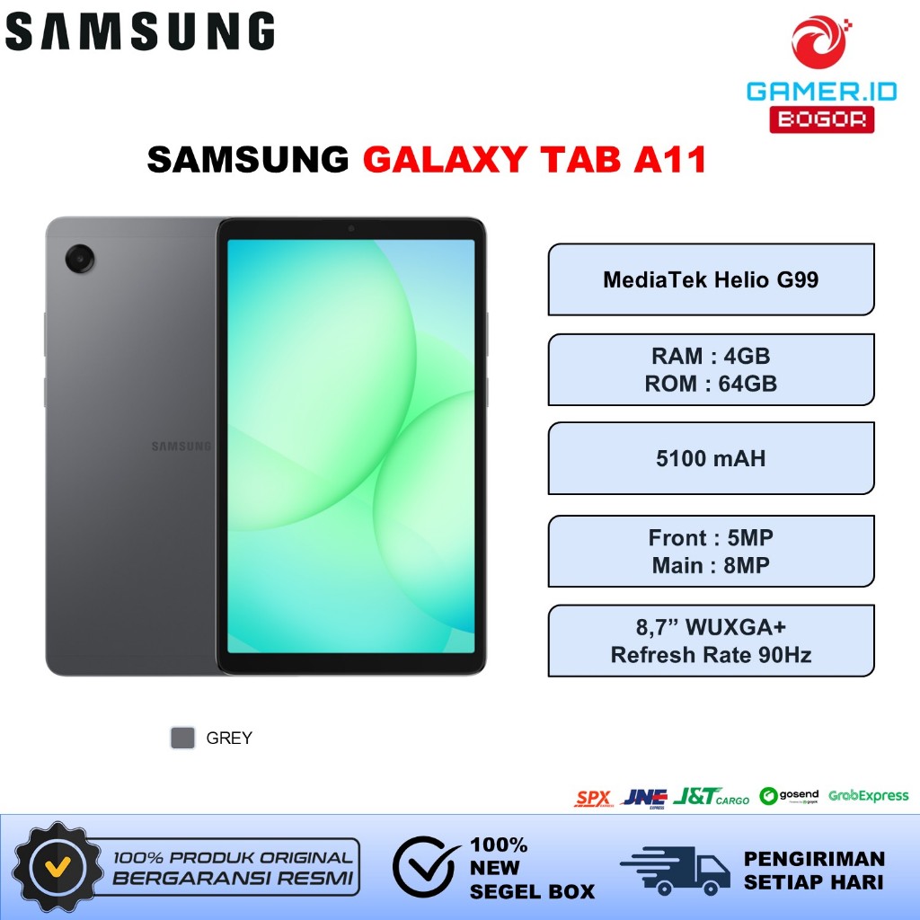 Samsung Galaxy TAB A11 LTE 4/64GB | 90Hz | Helio G99 | Batery 5100mAh