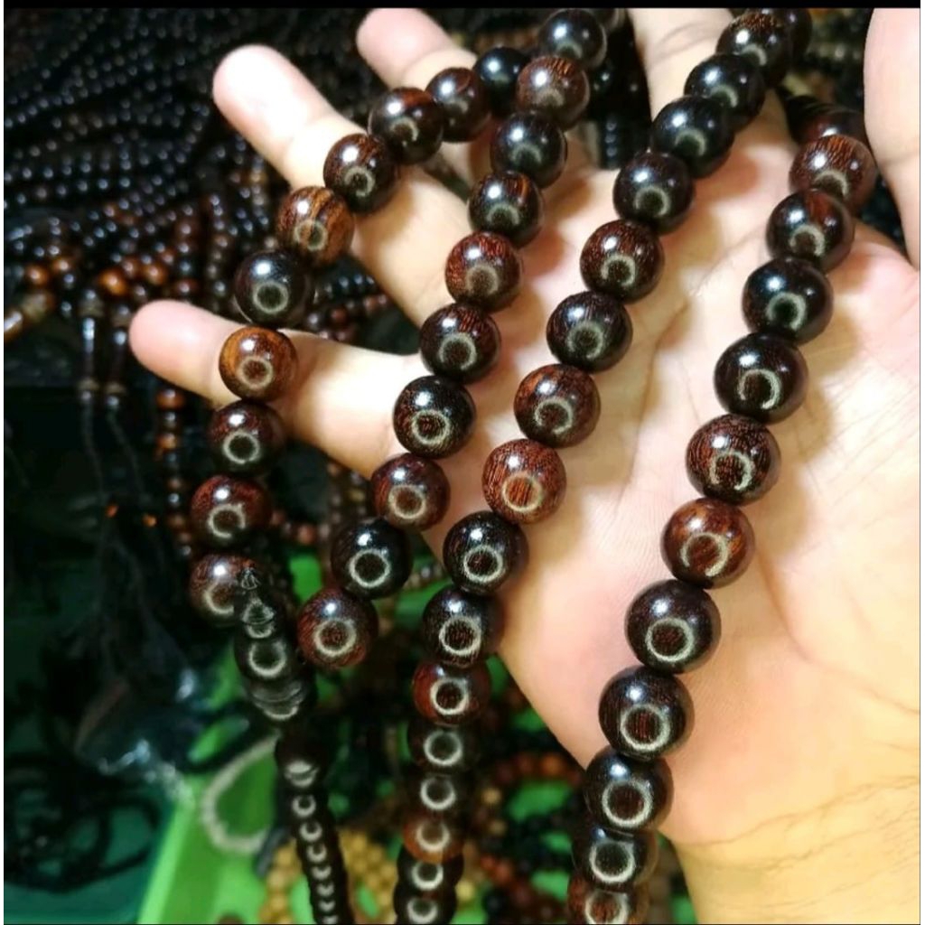 tasbih galih asem asli hitam karimun jawa 10mm tasbih kayu galih asem original