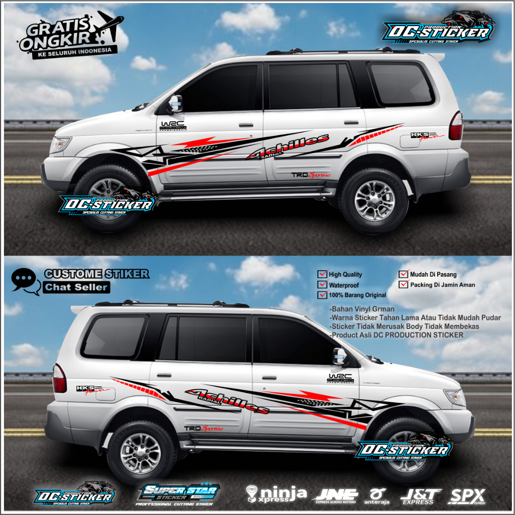 STIKER MOBIL IZUSU PANTHER STIKER CUTTING PANTHER STIKER MOBIL PANTHER