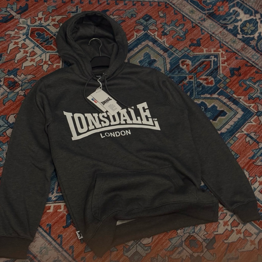 Lonsdale Ess Oth Hoodie Original Charcoal