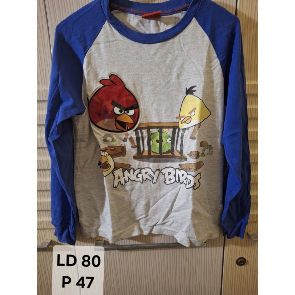 Preloved Kaos Angry Birds anak