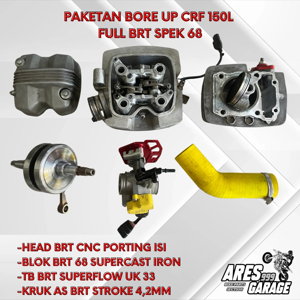 PAKETAN BORE UP CRF BRT 68 KRUK AS BRT TB BRT SUPERFLOW 33 BLOK SUPERCAS 68 NOKEN AS BRT