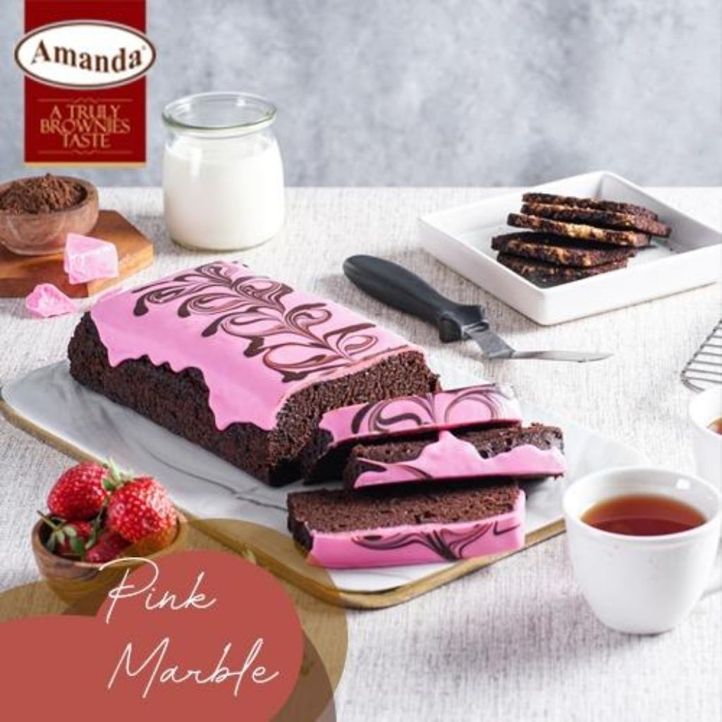 Amanda brownies pink marble 700gram