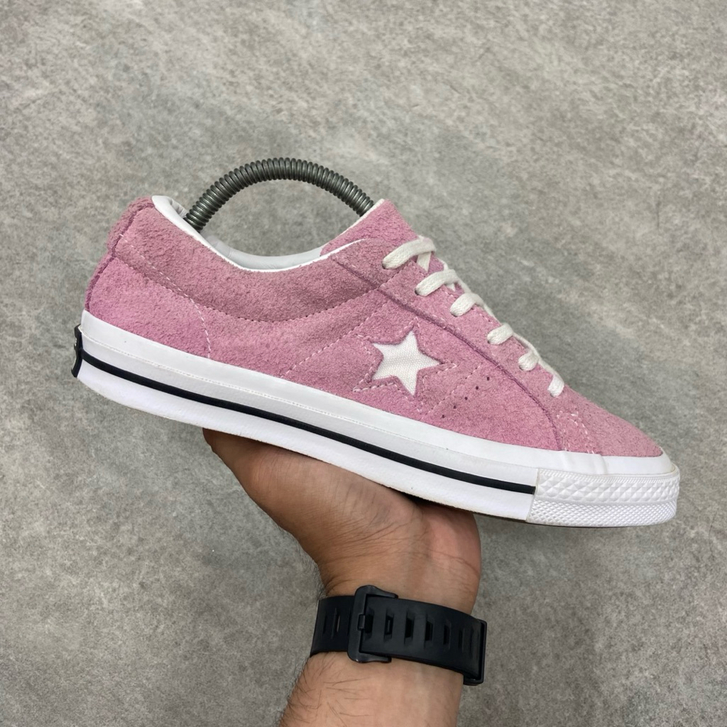 [Size 39] Converse One Star OX Suede Low Pink White 2018 (159492C) Second Original Kondisi Mulus Nom