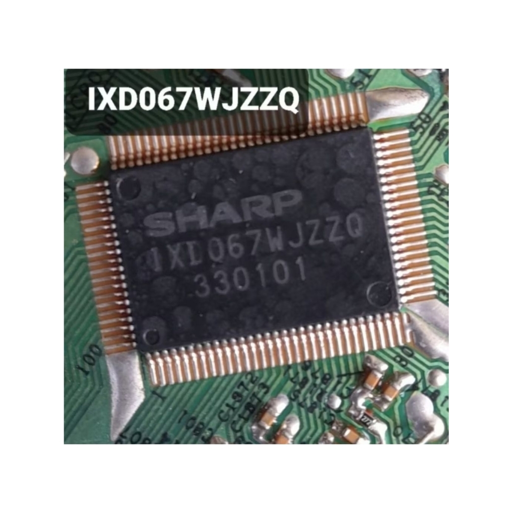 IC TEMPEL BAWAH SHARP IXD067JZZQ ORIGINAL CABUTAN